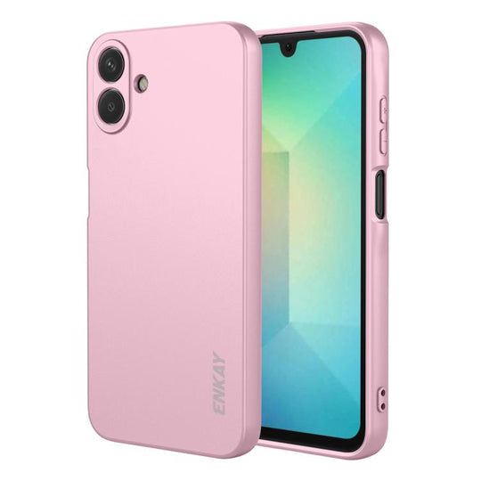 For Galaxy A08 / A07 4G ENKAY Liquid Silicone Soft Shockproof Phone Case(Pink)