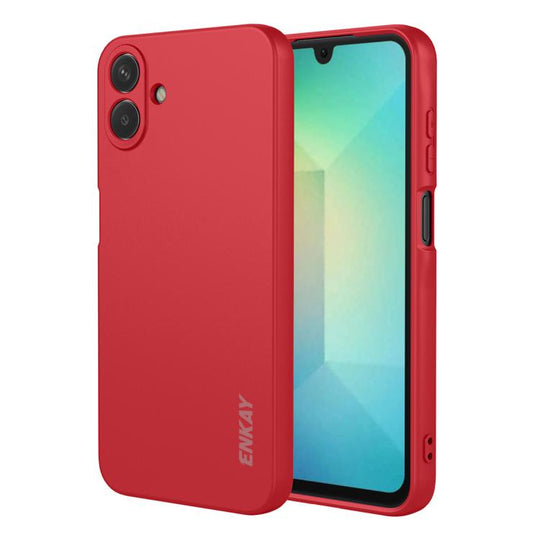 For Galaxy A08 / A07 4G ENKAY Liquid Silicone Soft Shockproof Phone Case(Red)