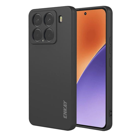 For Xiaomi 15 ENKAY Liquid Silicone Soft Shockproof Phone Case(Black)