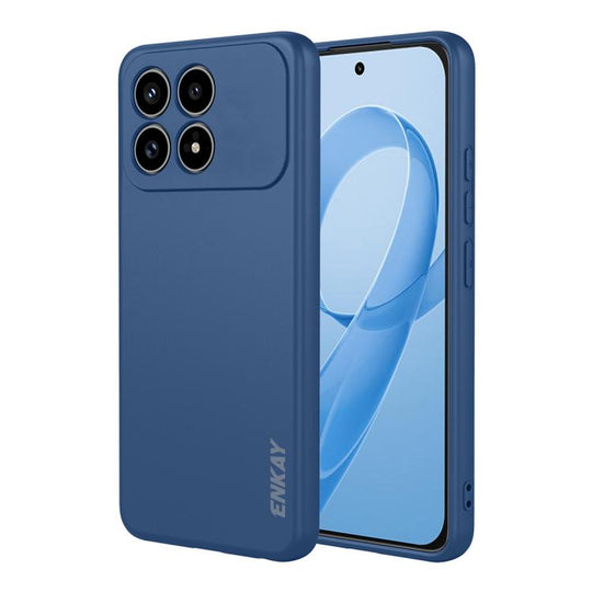 For Xiaomi Poco F8 Pro / Redmi K90 ENKAY Liquid Silicone Soft Shockproof Phone Case(Dark Blue)