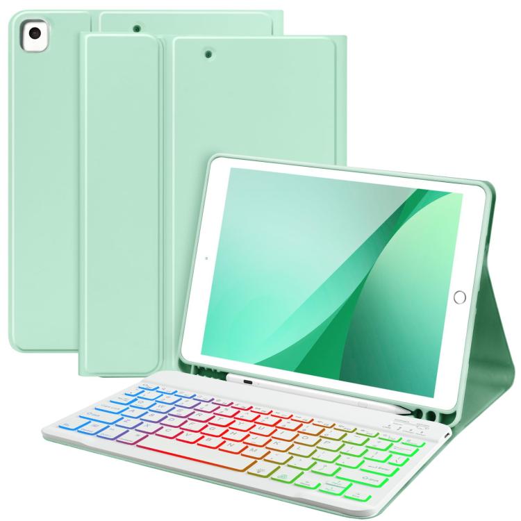For iPad Pro 11 2021 / 2022 Magnetic Bluetooth Color Keyboard Case(Tender Green) - For iPad Pro by buy2fix | Online Shopping UK | buy2fix