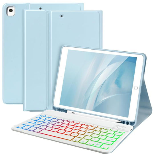 For iPad 2025 Magnetic Bluetooth Color Keyboard Case(Sky Blue)