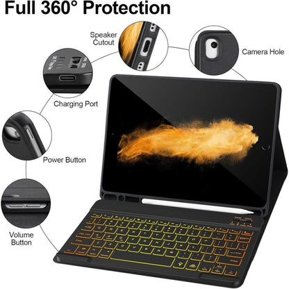 For iPad Air 11 2024 / 2025 Magnetic Bluetooth Color Keyboard Case(Dark Night Green) - For iPad Air by buy2fix | Online Shopping UK | buy2fix