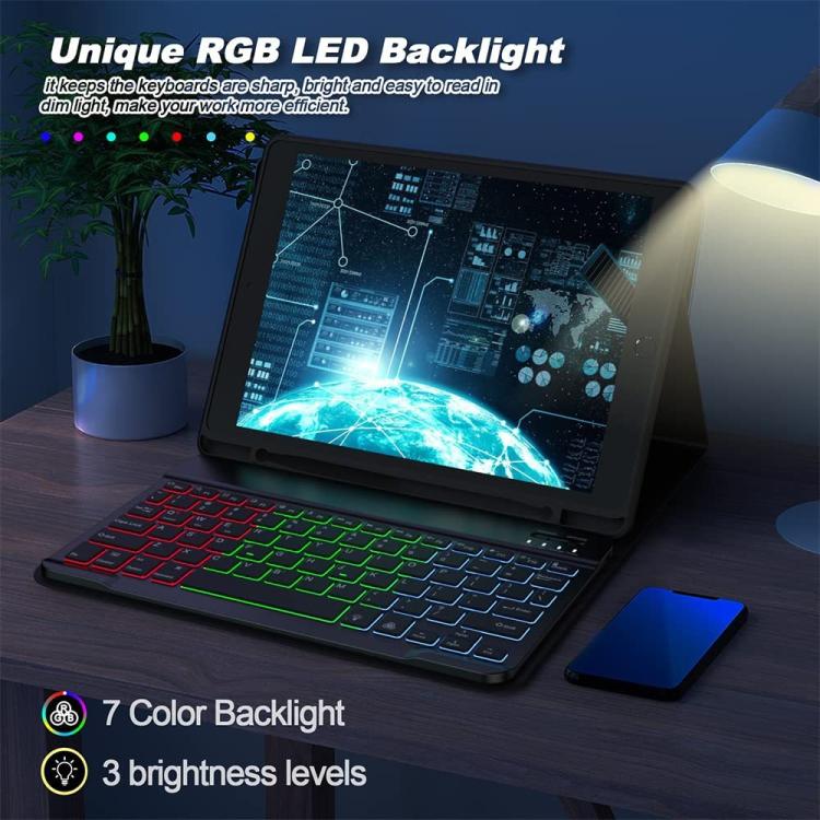 For iPad Air 11 2024 / 2025 Magnetic Bluetooth Color Keyboard Case(Dark Night Green) - For iPad Air by buy2fix | Online Shopping UK | buy2fix