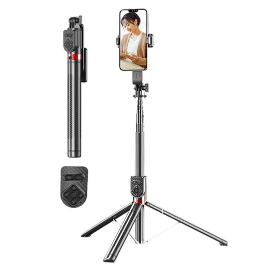 P100TK For Outdoor Photography Selfie Stick 360 Degree Rotation Anti Shake Phone Tripod Stand - Tripods by buy2fix | Online Shopping UK | buy2fix