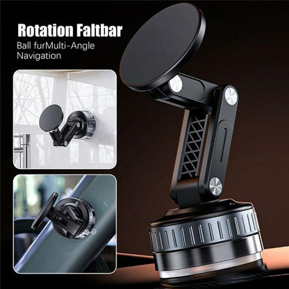 X51 Foldable Magnetic Cellphone Holder Car Dashboard Suction Cup Navigation Phone Holder(White) - Universal Car Holders by buy2fix | Online Shopping UK | buy2fix