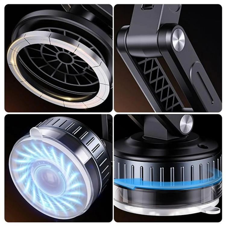 X51 Foldable Magnetic Cellphone Holder Car Dashboard Suction Cup Navigation Phone Holder(White) - Universal Car Holders by buy2fix | Online Shopping UK | buy2fix