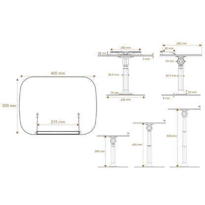 R30 Children Books Tablets Laptops Desktop Holder Adjustable Wooden Board Reading Stand - Laptop Stand by buy2fix | Online Shopping UK | buy2fix