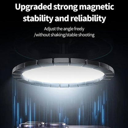 X68W 15W Wireless Charging Vacuum Suction Cup Foldable Car Dashboard Magnetic Phone Holder(Black) - Wireless Charger Holders by buy2fix | Online Shopping UK | buy2fix