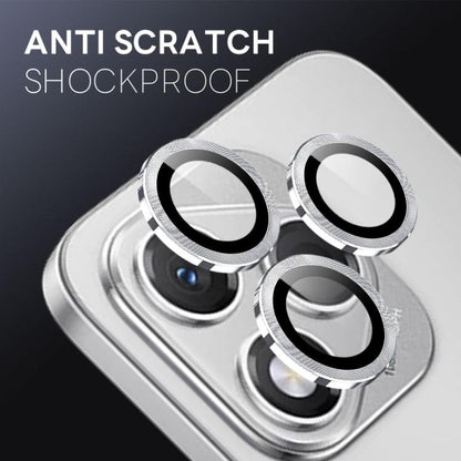 For Honor 400 Lite Global NORTHJO Camera Lens Protector CD Metal Ring Tempered Glass Film(Silver) - Honor Tempered Glass by NORTHJO | Online Shopping UK | buy2fix