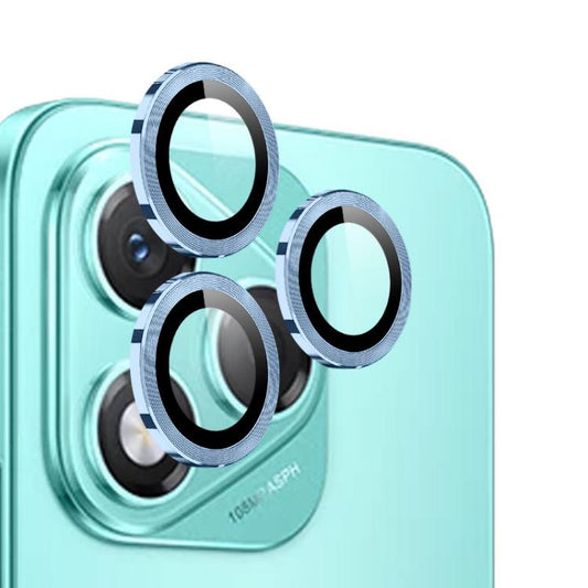 For Honor 400 Lite Global NORTHJO Camera Lens Protector CD Metal Ring Tempered Glass Film(Blue) - Honor Tempered Glass by NORTHJO | Online Shopping UK | buy2fix