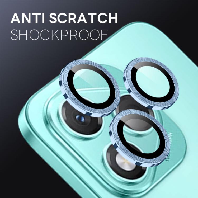 For Honor 400 Lite Global NORTHJO Camera Lens Protector CD Metal Ring Tempered Glass Film(Blue) - Honor Tempered Glass by NORTHJO | Online Shopping UK | buy2fix