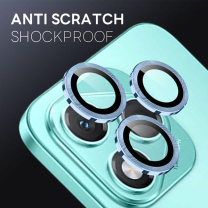 For Honor 400 Lite Global NORTHJO Camera Lens Protector CD Metal Ring Tempered Glass Film(Blue) - Honor Tempered Glass by NORTHJO | Online Shopping UK | buy2fix