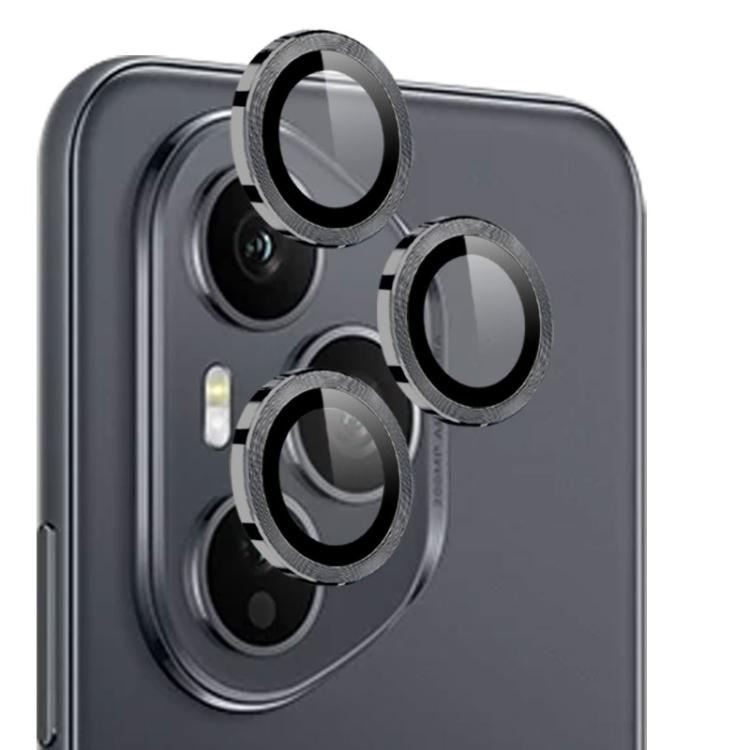 For Honor 400 Pro Global 160.8mm NORTHJO Camera Lens Protector CD Metal Ring Tempered Glass Film(Black) - Honor Tempered Glass by NORTHJO | Online Shopping UK | buy2fix