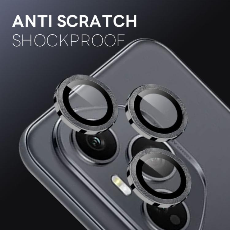 For Honor 400 Pro Global 160.8mm NORTHJO Camera Lens Protector CD Metal Ring Tempered Glass Film(Black) - Honor Tempered Glass by NORTHJO | Online Shopping UK | buy2fix