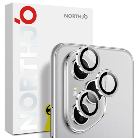 For Honor 400 Pro Global 160.8mm NORTHJO Camera Lens Protector CD Metal Ring Tempered Glass Film(Silver) - Honor Tempered Glass by NORTHJO | Online Shopping UK | buy2fix