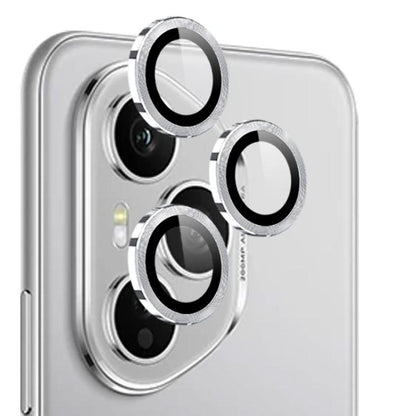 For Honor 400 Pro Global 160.8mm NORTHJO Camera Lens Protector CD Metal Ring Tempered Glass Film(Silver) - Honor Tempered Glass by NORTHJO | Online Shopping UK | buy2fix