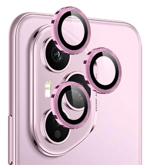 For Honor 400 Pro Global 160.8mm NORTHJO Camera Lens Protector CD Metal Ring Tempered Glass Film(Pink) - Honor Tempered Glass by NORTHJO | Online Shopping UK | buy2fix