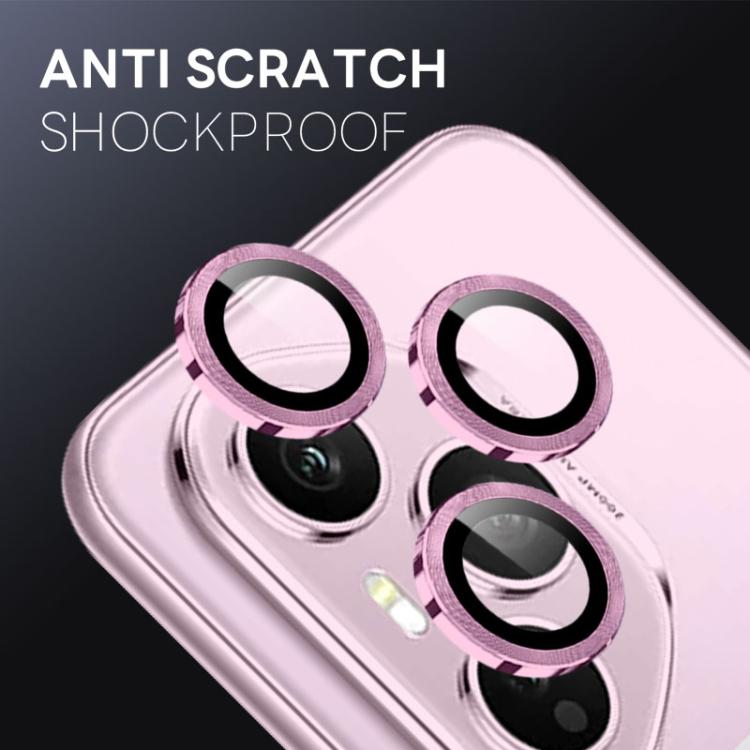 For Honor 400 Pro Global 160.8mm NORTHJO Camera Lens Protector CD Metal Ring Tempered Glass Film(Pink) - Honor Tempered Glass by NORTHJO | Online Shopping UK | buy2fix