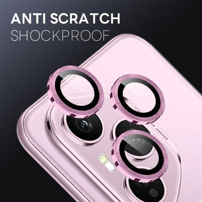 For Honor 400 Pro Global 160.8mm NORTHJO Camera Lens Protector CD Metal Ring Tempered Glass Film(Pink) - Honor Tempered Glass by NORTHJO | Online Shopping UK | buy2fix