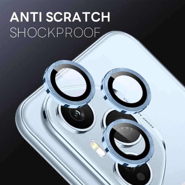 For Honor 400 Pro Global 160.8mm NORTHJO Camera Lens Protector CD Metal Ring Tempered Glass Film(Blue) - Honor Tempered Glass by NORTHJO | Online Shopping UK | buy2fix