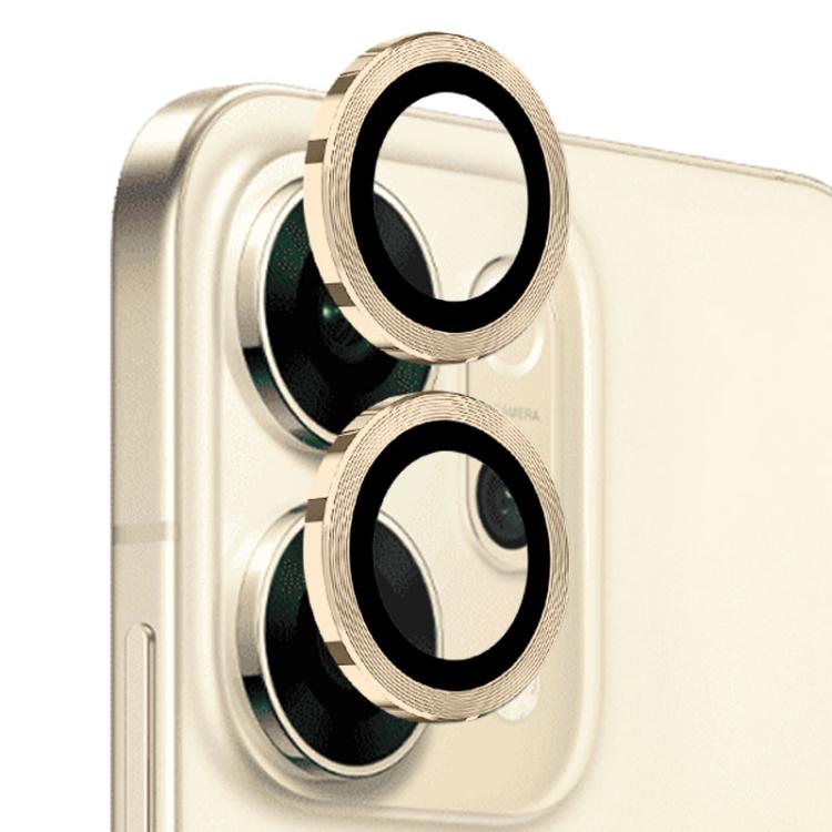 For OPPO Reno14 Global NORTHJO Camera Lens Protector CD Metal Ring Tempered Glass Film(Gold) - OPPO Tempered Glass by NORTHJO | Online Shopping UK | buy2fix