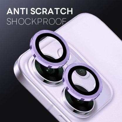 For OPPO Reno14 Global NORTHJO Camera Lens Protector CD Metal Ring Tempered Glass Film(Purple) - OPPO Tempered Glass by NORTHJO | Online Shopping UK | buy2fix