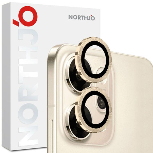 For OPPO Reno14 Pro Global NORTHJO Camera Lens Protector CD Metal Ring Tempered Glass Film(Gold) - OPPO Tempered Glass by NORTHJO | Online Shopping UK | buy2fix