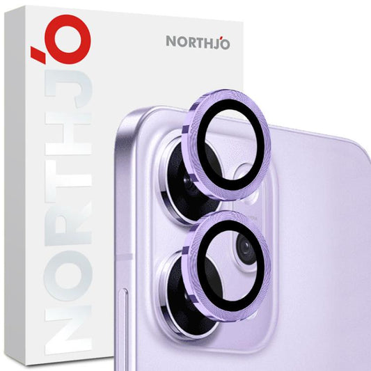 For OPPO Reno14 Pro Global NORTHJO Camera Lens Protector CD Metal Ring Tempered Glass Film(Purple) - OPPO Tempered Glass by NORTHJO | Online Shopping UK | buy2fix