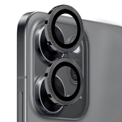 For OPPO Reno14 F 5G NORTHJO Camera Lens Protector CD Metal Ring Tempered Glass Film(Black) - Reno14 F Tempered Glass by NORTHJO | Online Shopping UK | buy2fix