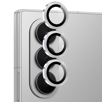 For Samsung Galaxy Z Fold7 5G NORTHJO Camera Lens Protector CD Metal Ring Tempered Glass Film(Silver) - For Samsung by NORTHJO | Online Shopping UK | buy2fix