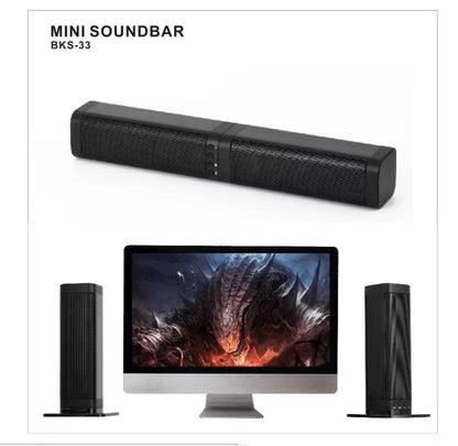 BKS-33 5.0 TV Home Wireless Soundbar, Support TF, Removable and Splice, 3D Stereo Effect - Desktop Speaker by buy2fix | Online Shopping UK | buy2fix