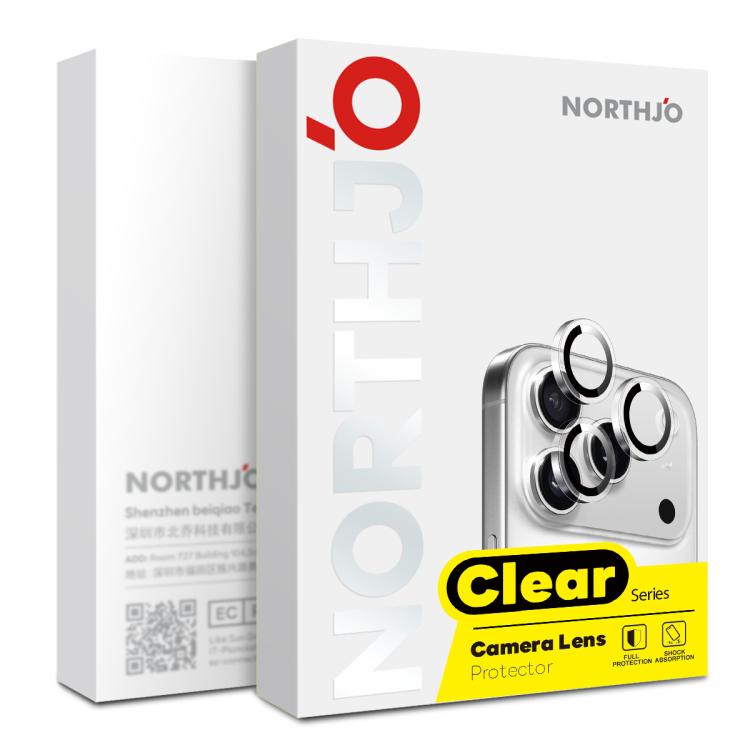 For iPhone 16 Pro / 16 Pro Max NORTHJO Camera Lens Protector Clear Ring Tempered Glass Film(Clear) - iPhone 16 Pro Max Tempered Glass by NORTHJO | Online Shopping UK | buy2fix