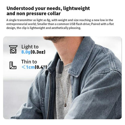 M6 Wireless Microphone AI Noise Reduction Live Streaming Mic(Blue) - Microphone by buy2fix | Online Shopping UK | buy2fix