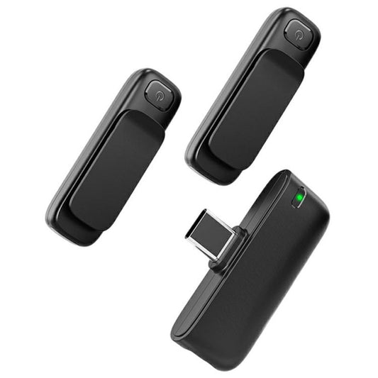 M6 2 Microphone + 1 Receiver Wireless Microphone AI Noise Reduction Live Streaming Mic(Black) - Microphone by buy2fix | Online Shopping UK | buy2fix