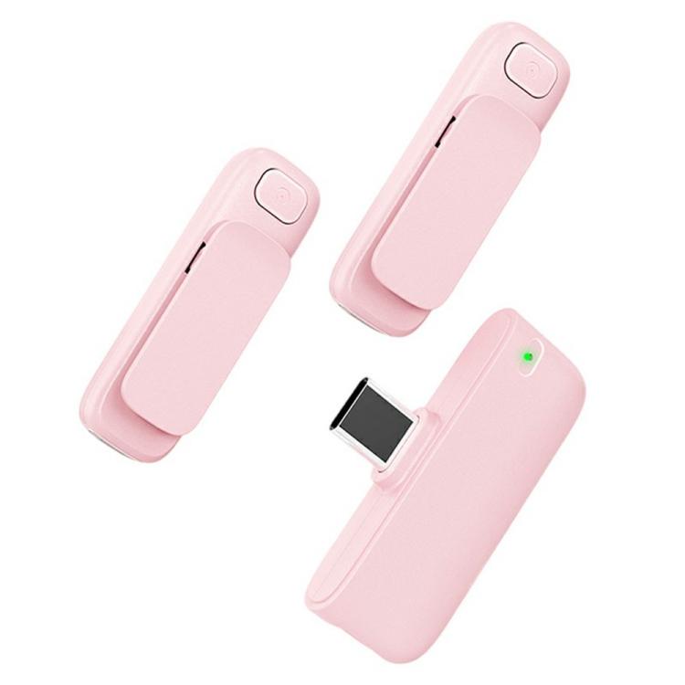 M6 2 Microphone + 1 Receiver Wireless Microphone AI Noise Reduction Live Streaming Mic(Pink) - Microphone by buy2fix | Online Shopping UK | buy2fix