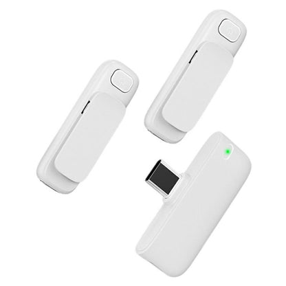 M6 2 Microphone + 1 Receiver Wireless Microphone AI Noise Reduction Live Streaming Mic(White) - Microphone by buy2fix | Online Shopping UK | buy2fix