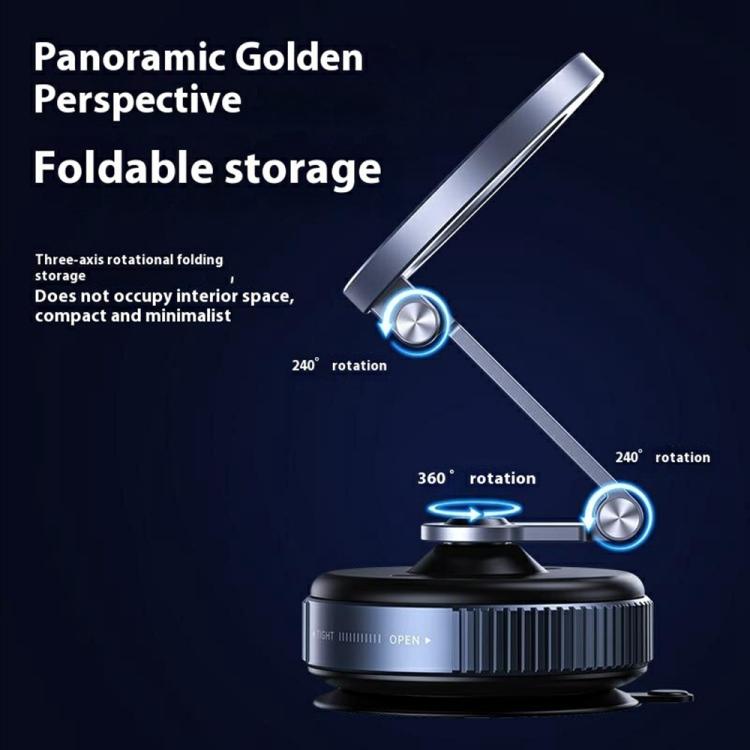 X54 Dashboard Windshield Suction Cup Mount Foldable Navigation Stand Magnetic Car Phone Holder - Universal Car Holders by buy2fix | Online Shopping UK | buy2fix