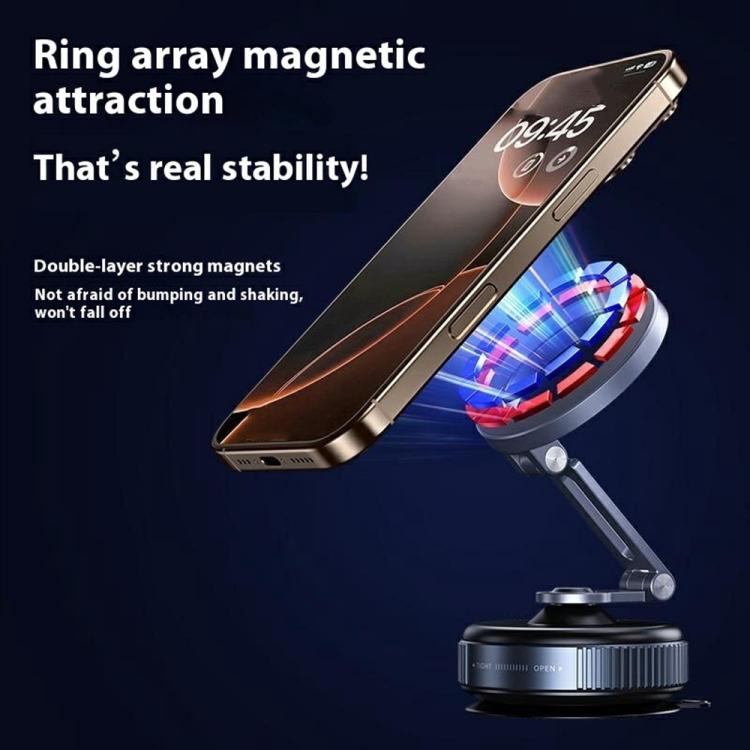 X54 Dashboard Windshield Suction Cup Mount Foldable Navigation Stand Magnetic Car Phone Holder - Universal Car Holders by buy2fix | Online Shopping UK | buy2fix