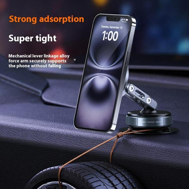 X53 Vacuum Suction Cup 360 Rotation Foldable Cellphone Bracket Magnetic Car Dashboard Phone Holder - Universal Car Holders by buy2fix | Online Shopping UK | buy2fix