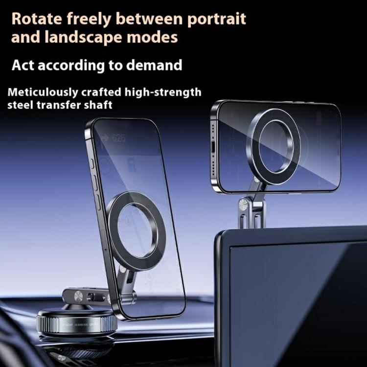 X53 Vacuum Suction Cup 360 Rotation Foldable Cellphone Bracket Magnetic Car Dashboard Phone Holder - Universal Car Holders by buy2fix | Online Shopping UK | buy2fix