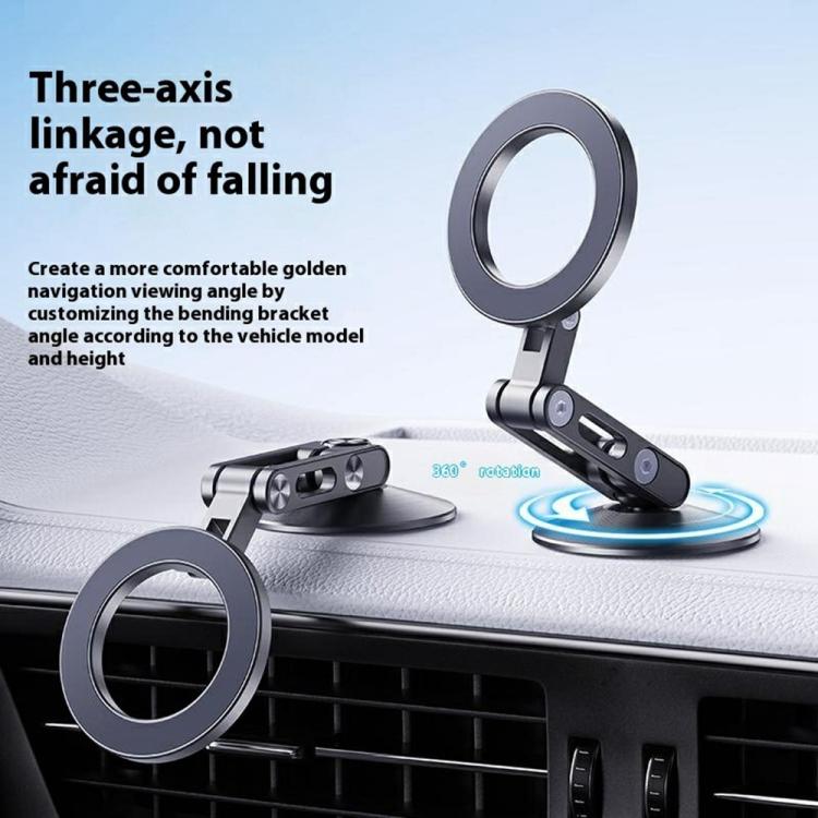 Z18 360 Rotation Anti Shake Magnetic Cellphone Holder Aluminum Alloy Car Phone Holder - Universal Car Holders by buy2fix | Online Shopping UK | buy2fix