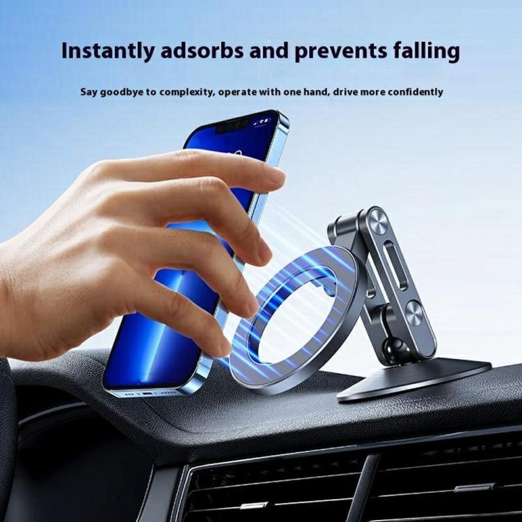 Z18 360 Rotation Anti Shake Magnetic Cellphone Holder Aluminum Alloy Car Phone Holder - Universal Car Holders by buy2fix | Online Shopping UK | buy2fix