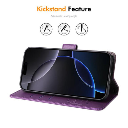 For iPhone 16 Pro Max ENKAY RFID Blocking Wallet Kickstand Litchi Texture Leather Phone Case(Brown) - iPhone 16 Pro Max Cases by ENKAY | Online Shopping UK | buy2fix