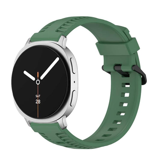 For Samsung Galaxy Watch8 / Watch8 Classic Tire Texture Silicone Watch Band(Army Green) - Watch Bands by buy2fix | Online Shopping UK | buy2fix