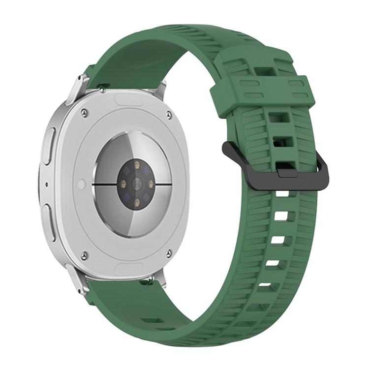 For Samsung Galaxy Watch8 / Watch8 Classic Tire Texture Silicone Watch Band(Army Green) - Watch Bands by buy2fix | Online Shopping UK | buy2fix