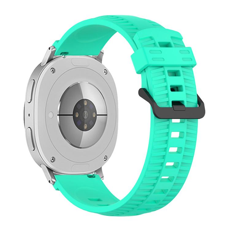 For Samsung Galaxy Watch8 / Watch8 Classic Tire Texture Silicone Watch Band(Teal Blue) - Watch Bands by buy2fix | Online Shopping UK | buy2fix