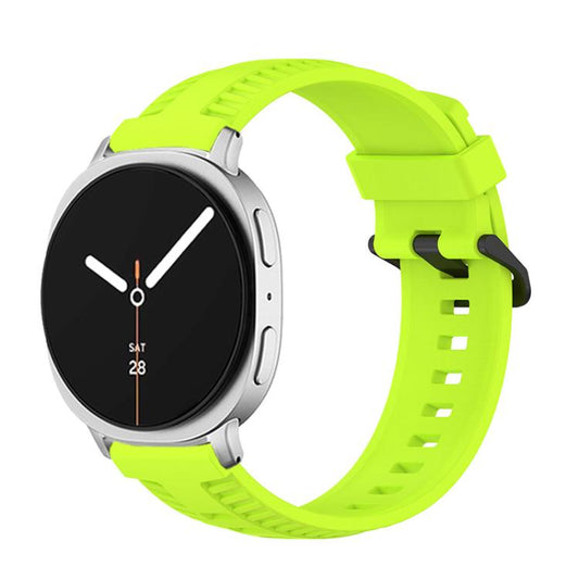 For Samsung Galaxy Watch8 / Watch8 Classic Tire Texture Silicone Watch Band(Lime) - Watch Bands by buy2fix | Online Shopping UK | buy2fix
