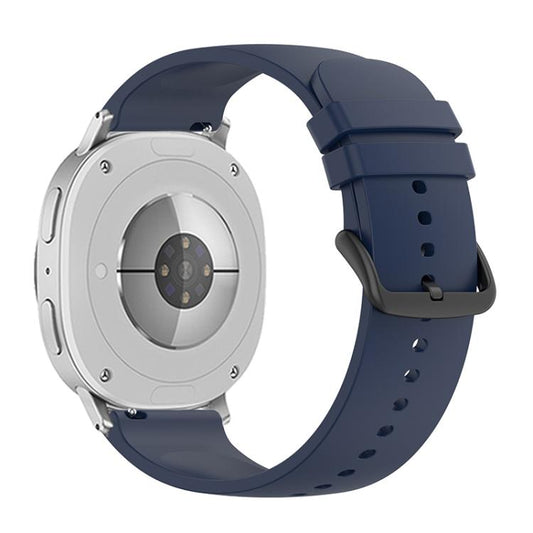 For Samsung Galaxy Watch8 / Watch8 Classic Round Tail Silicone Watch Band(Midnight Blue) - Watch Bands by buy2fix | Online Shopping UK | buy2fix