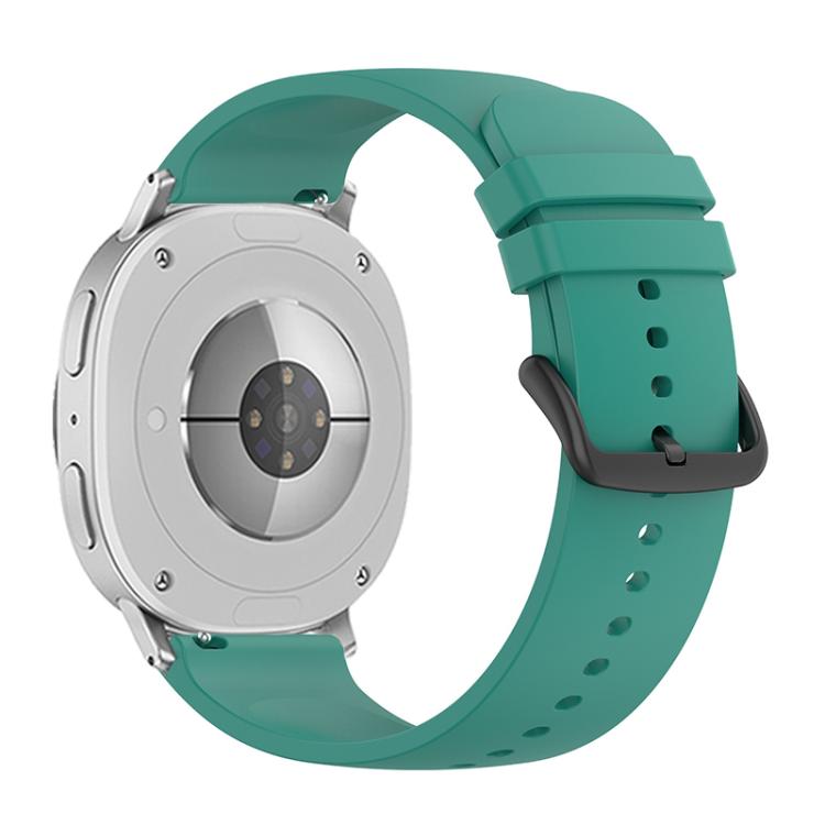 For Samsung Galaxy Watch8 / Watch8 Classic Round Tail Silicone Watch Band(Pine Green) - Watch Bands by buy2fix | Online Shopping UK | buy2fix